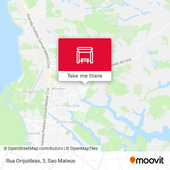 Rua Orquídeas, 3 map