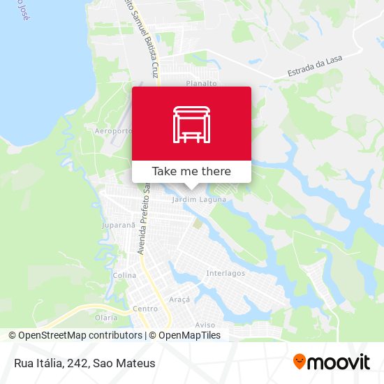 Rua Itália, 242 map