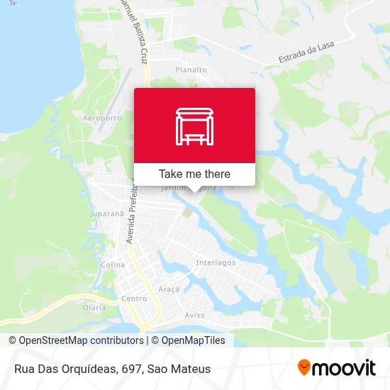 Rua Das Orquídeas, 697 map