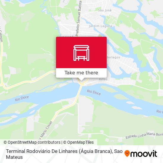 Terminal Rodoviário De Linhares (Águia Branca) map