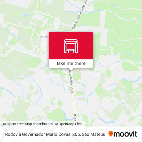 Rodovia Governador Mário Covas, 205 map