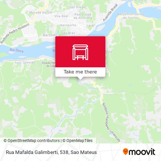 Rua Mafalda Galimberti, 538 map