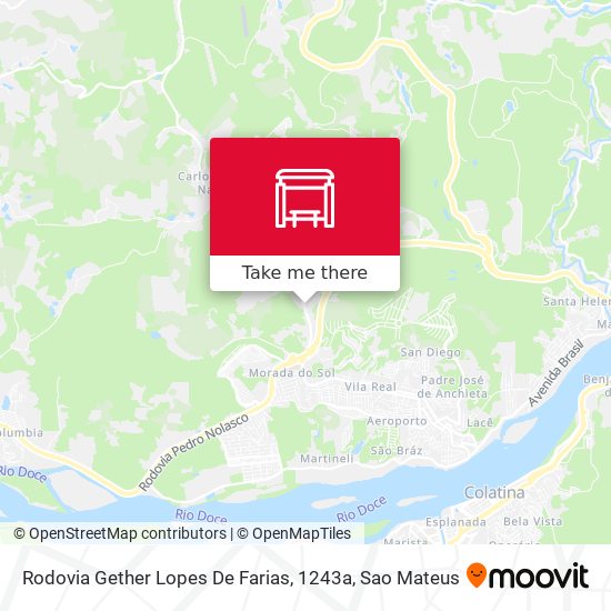 Rodovia Gether Lopes De Farias, 1243a map