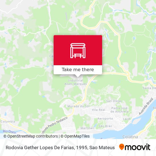 Rodovia Gether Lopes De Farias, 1995 map