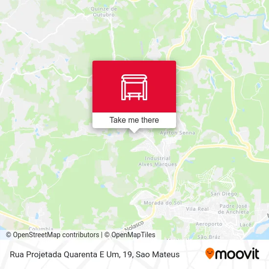 Rua Projetada Quarenta E Um, 19 map