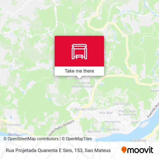 Rua Projetada Quarenta E Seis, 153 map