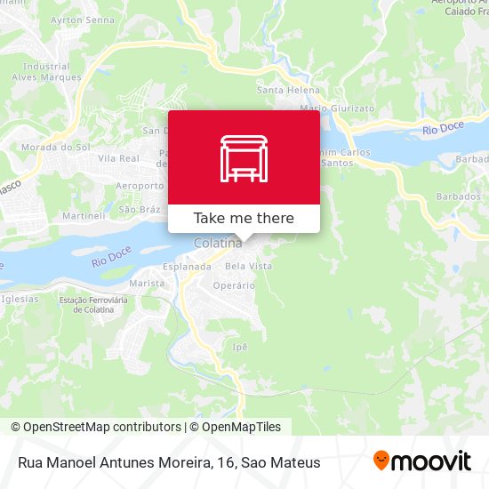Rua Manoel Antunes Moreira, 16 map