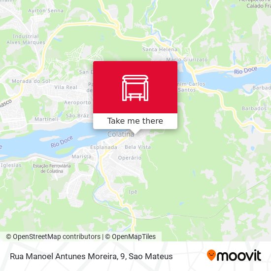 Rua Manoel Antunes Moreira, 9 map