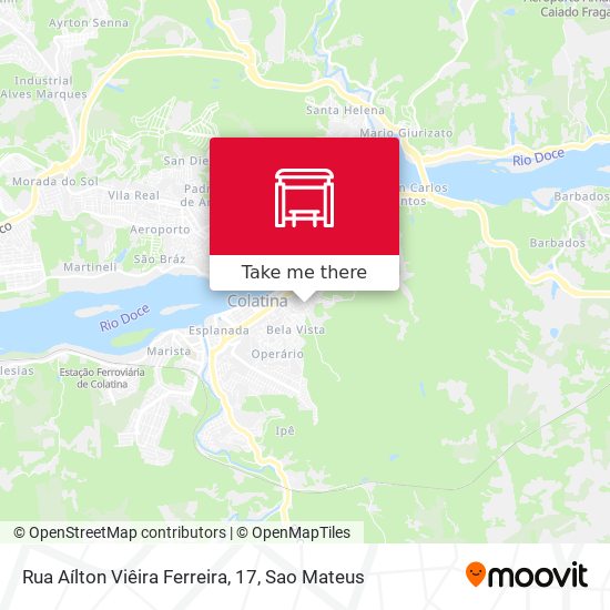 Rua Aílton Viêira Ferreira, 17 map