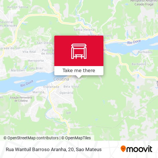Rua Wantuil Barroso Aranha, 20 map