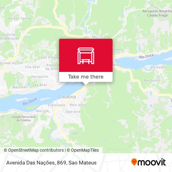Avenida Das Nações, 869 map