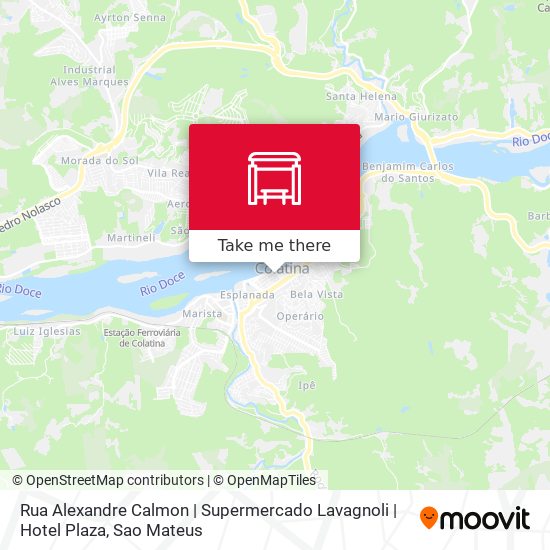 Rua Alexandre Calmon | Supermercado Lavagnoli | Hotel Plaza map