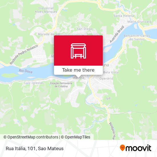 Rua Itália, 101 map