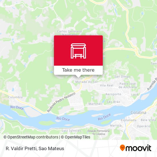 R. Valdir Pretti map