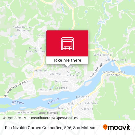 Rua Nivaldo Gomes Guimarães, 596 map