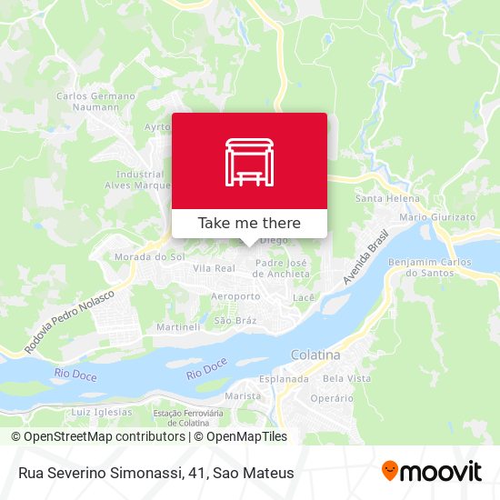Rua Severino Simonassi, 41 map