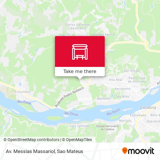Av. Messias Massariol map