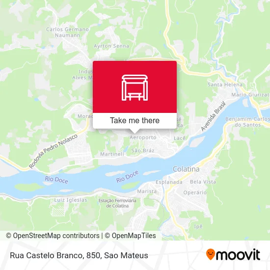 Rua Castelo Branco, 850 map