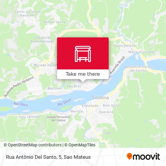 Rua Antônio Del Santo, 5 map