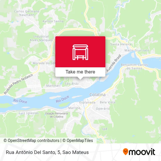 Rua Antônio Del Santo, 5 map