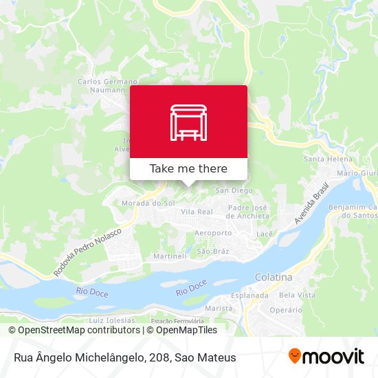 Rua Ângelo Michelângelo, 208 map