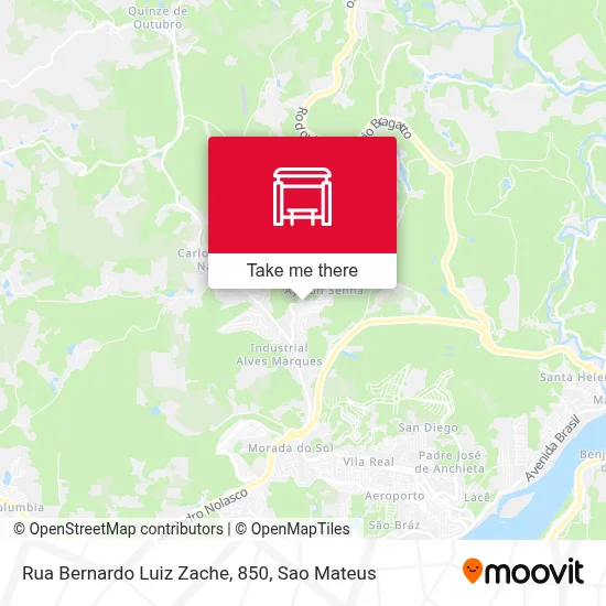 Rua Bernardo Luiz Zache, 850 map