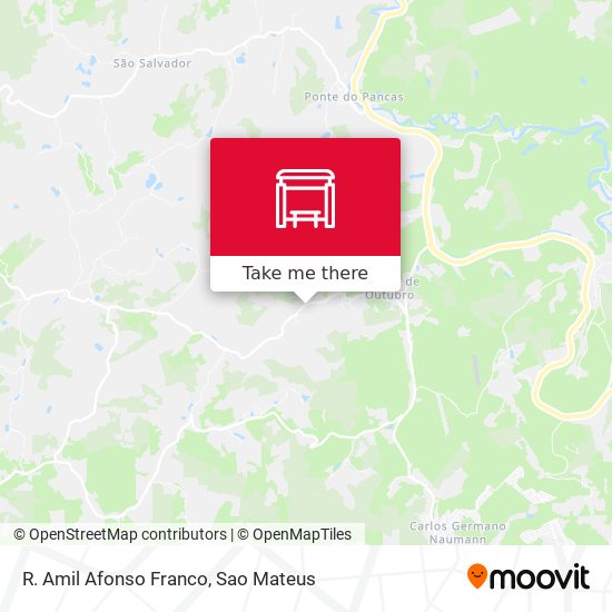 R. Amil Afonso Franco map