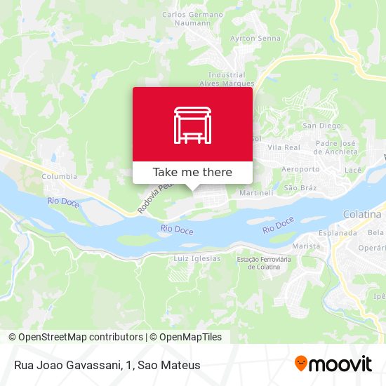 Rua Joao Gavassani, 1 map