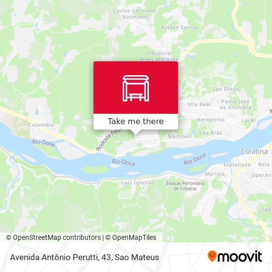 Avenida Antônio Perutti, 43 map