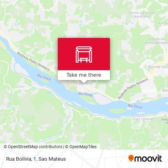 Rua Bolívia, 1 map
