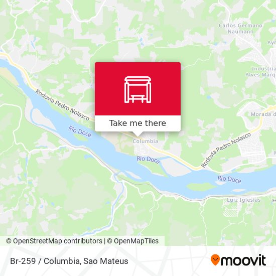 Br-259 / Columbia map