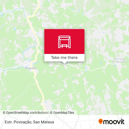 Estr. Povoação map