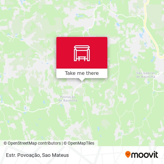 Estr. Povoação map