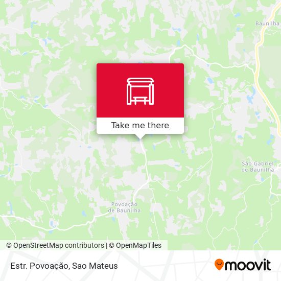 Estr. Povoação map