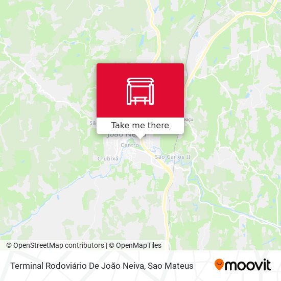 Terminal Rodoviário De João Neiva map