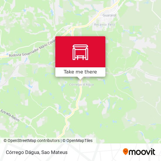 Córrego Dágua map