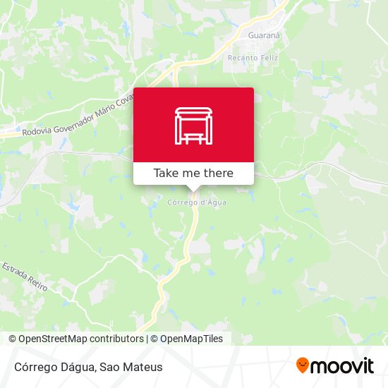 Córrego Dágua map
