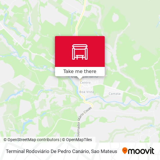 Terminal Rodoviário De Pedro Canário map