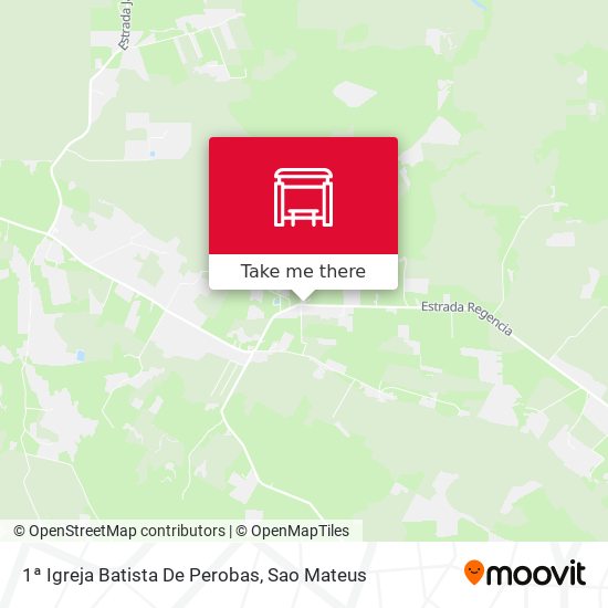 1ª Igreja Batista De Perobas map