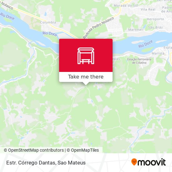 Estr. Córrego Dantas map