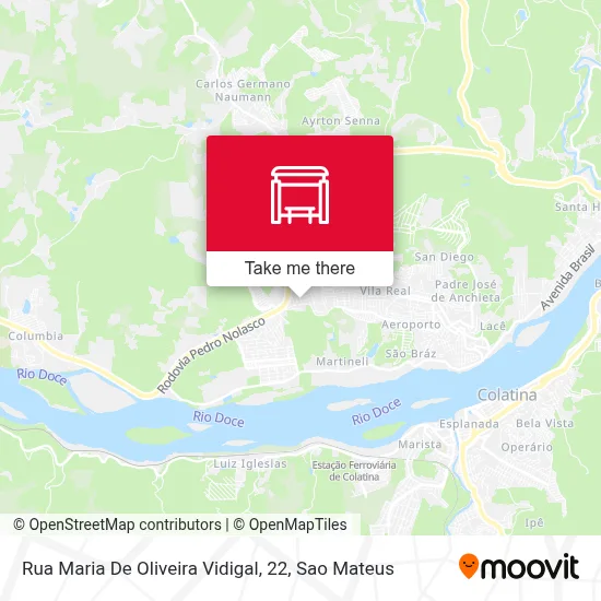 Rua Maria De Oliveira Vidigal, 22 map