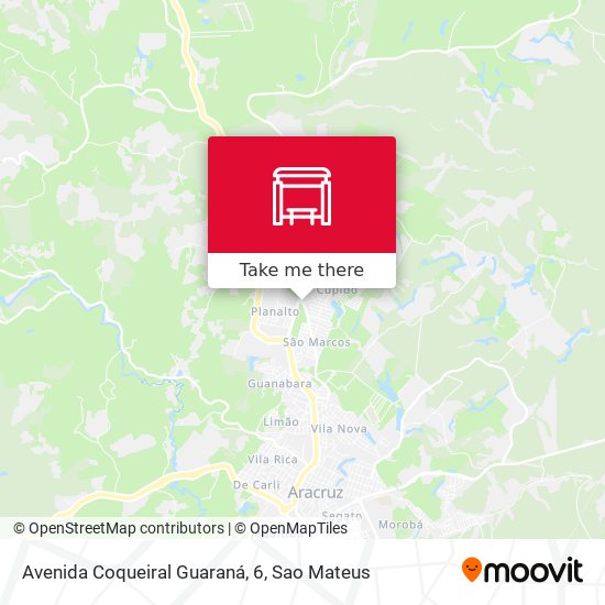 Avenida Coqueiral Guaraná, 6 map