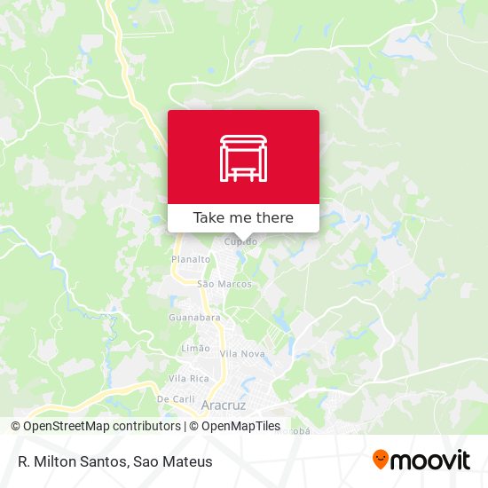 R. Milton Santos map