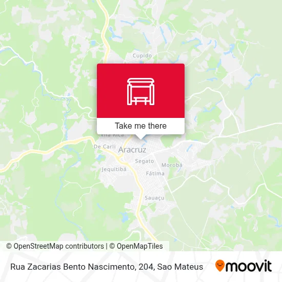 Rua Zacarias Bento Nascimento, 204 map