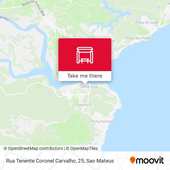 Rua Tenente Coronel Carvalho, 25 map