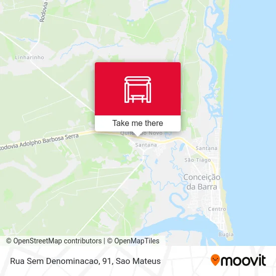 Rua Sem Denominacao, 91 map