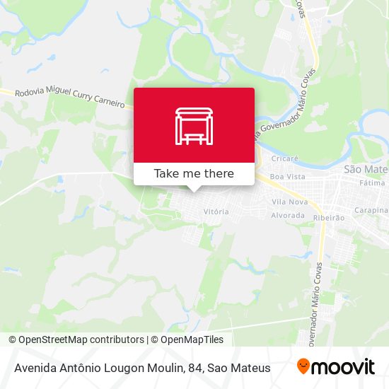 Avenida Antônio Lougon Moulin, 84 map