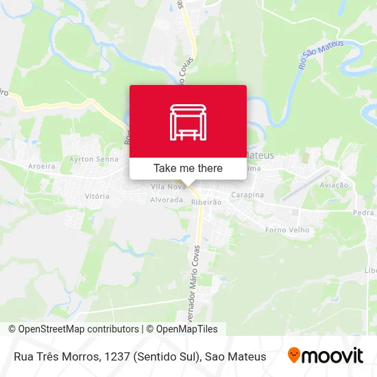 Rua Três Morros, 1237 (Sentido Sul) map
