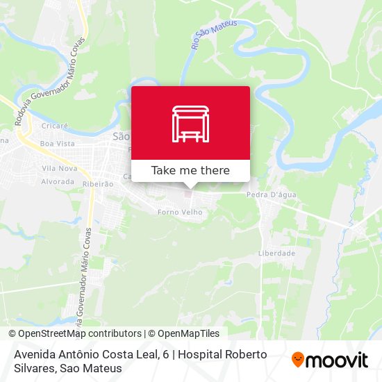 Avenida Antônio Costa Leal, 6 | Hospital Roberto Silvares map