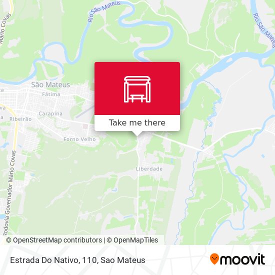 Estrada Do Nativo, 110 map